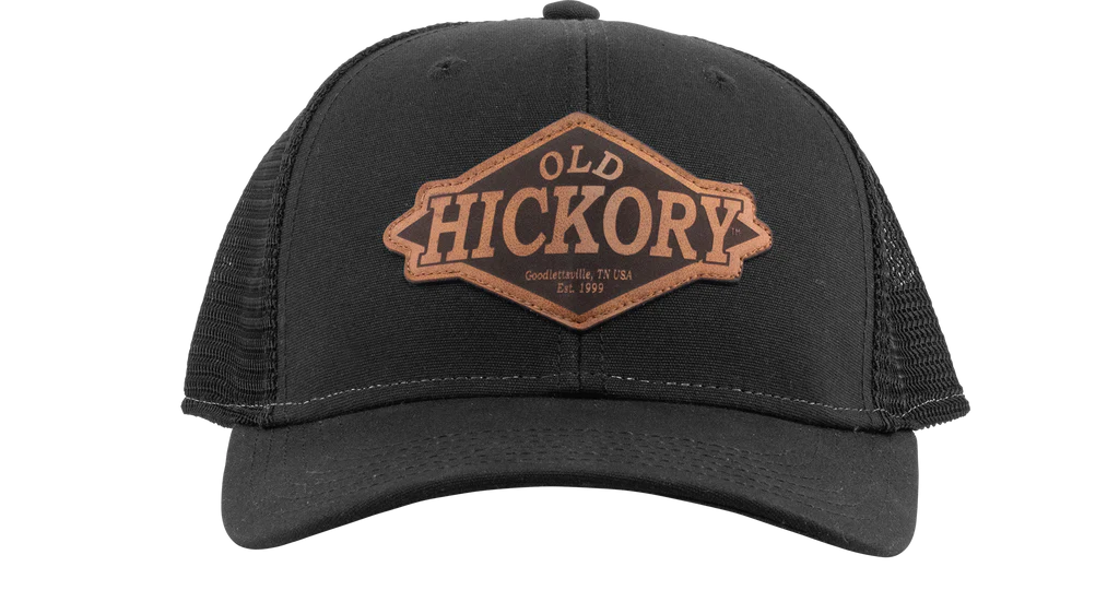 Old Hickory Leather Patch Hat Black – Baseline Sports Online